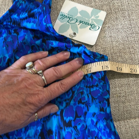 BEACH BELLE WOMENS BLUE NEW WITH TAGS SWIMWEAR TOP SIZE 16 - Picture 11 of 12